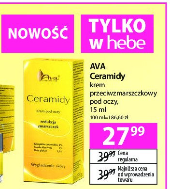 Krem pod oczy Ava ceramidy promocja