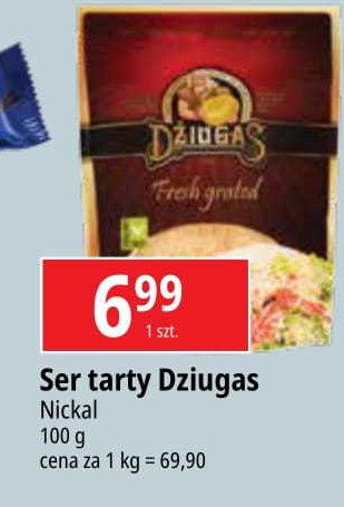 Ser dojrzewający tarty twardy Dziugas promocja