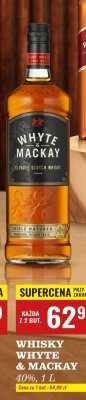 Whisky Whyte & Mackay 40% 1L promocja
