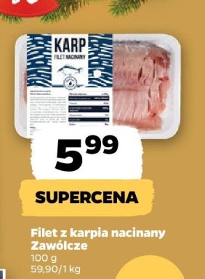 Filet z karpia nacinany z wędlicze promocja w Netto