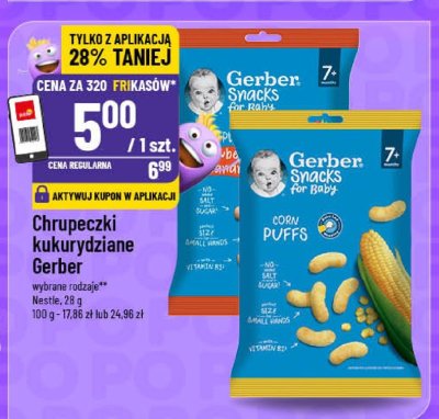 Chrupeczki kukurydziane Gerber promocja w POLOmarket
