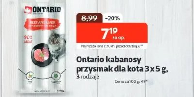 Przysmak kabanosy dla kota 3x5 g promocja w KAKADU