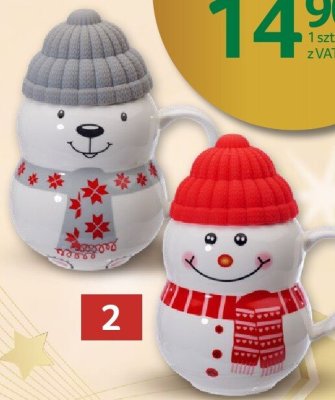 Kubek 350 ml Bałwan z czapką Śnieżkowa promocja w Selgros