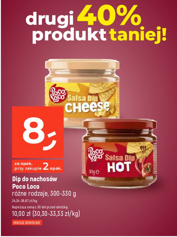 Dip hot mexicana sos pomidorowy z papryką Poco loco promocja