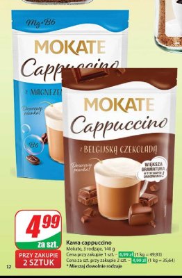Cappuccino z belgijsk膮 czekolad膮 Mokate cappuccino promocja