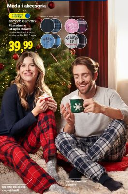 Piżama damska z bawełny  promocja w Lidl