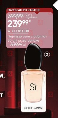 Perfumy GIORGIO ARMANI Sì damska woda perfumowana 30 ml promocja w Super-Pharm