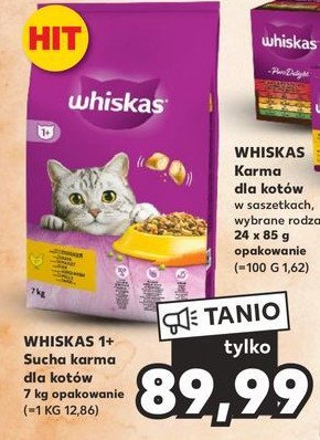 Karma dla kota kurczak 1+ Whiskas promocja