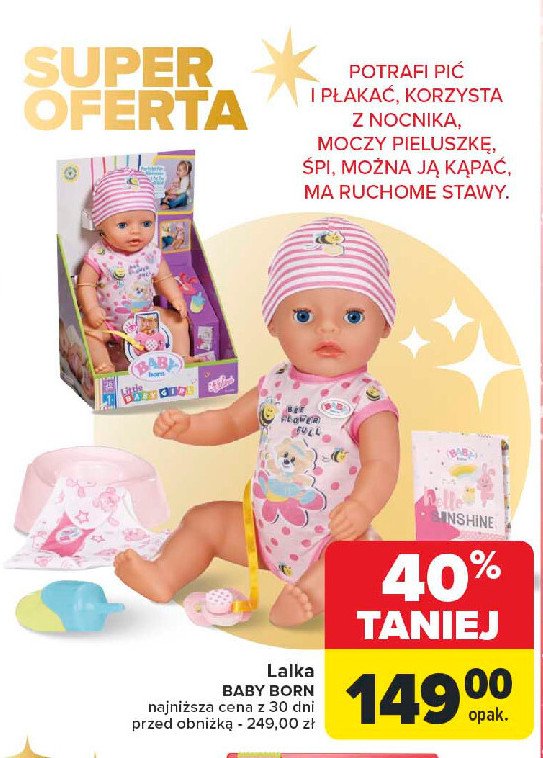 Lalka baby born promocja w Carrefour Market