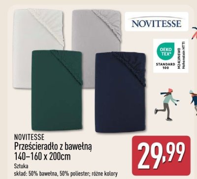 Prześcieradło z bawełną  140-160 x 200cm promocja w Aldi