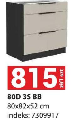 Szafka kuchenna 80D 3S BB promocja w Merkury Market