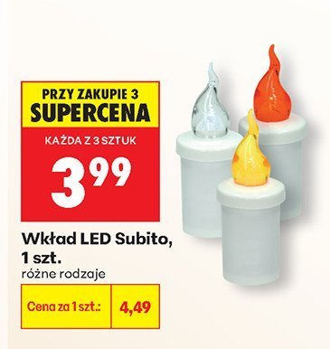Wkład LED Subito, 1 szt. promocja w Biedronka