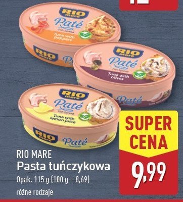 Pasta z tu艅czyka z pomidorami Rio mare promocja
