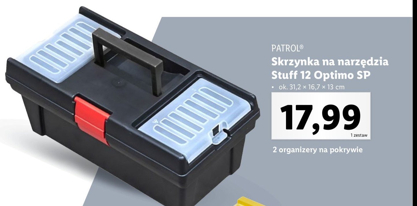 Skrzynka narzędziowa stuff 12 optimo sp Patrol promocja