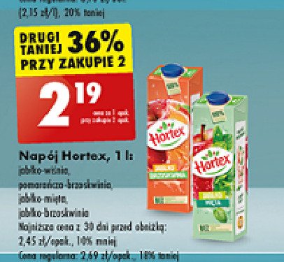 Napój jabłko-mięta ogrodowa Hortex promocja