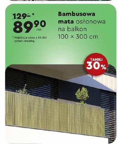 Mata bambusowa 100 x 300 cm promocja