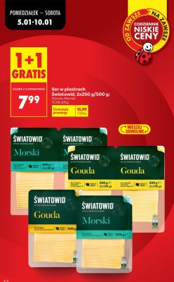 Ser w plastrach Światowid Gouda promocja w Biedronka