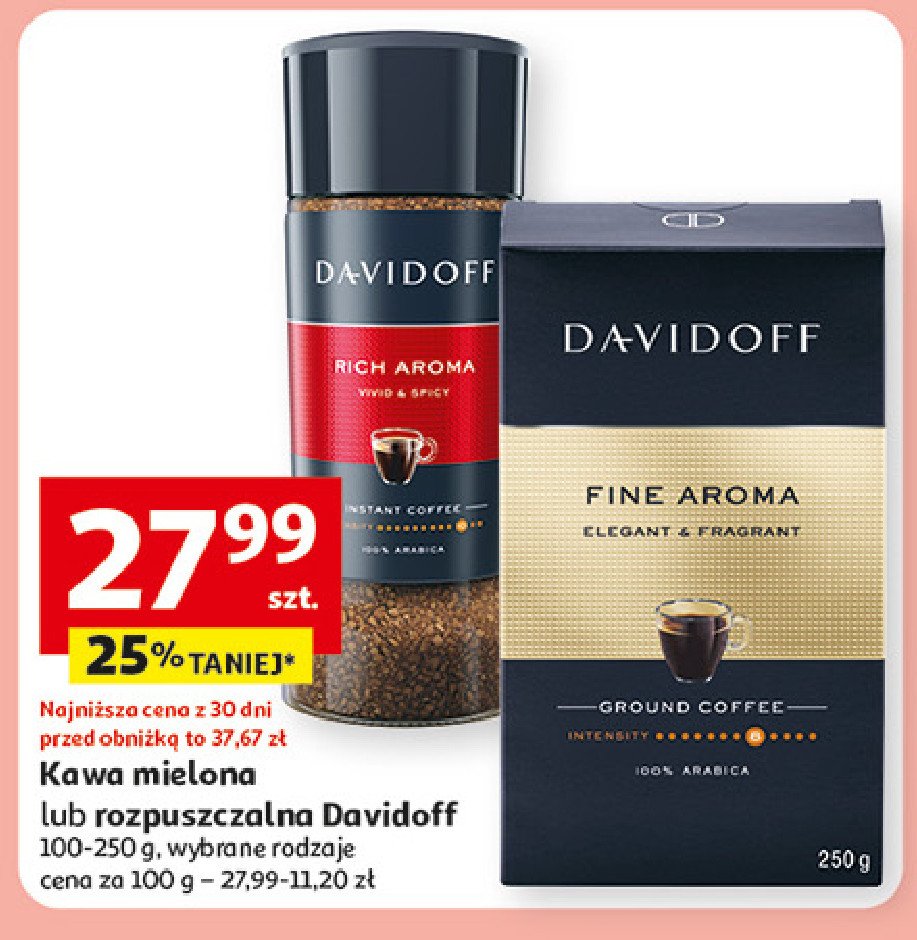 Kawa Davidoff cafe fine aroma promocja w Auchan