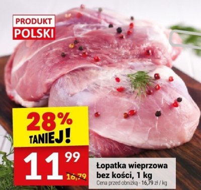 Łopatka wieprzowa bez kości, 1 kg promocja w Twój Market