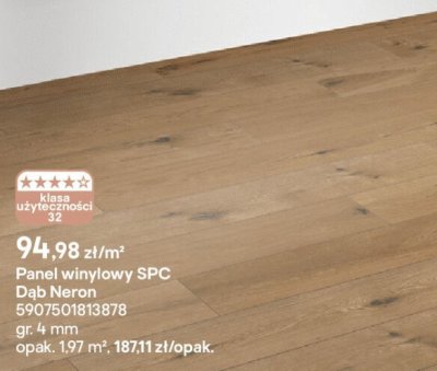 Panel winylowy SPC Dąb Neron promocja w Castorama