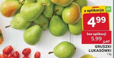 Gruszki Lukasówki promocja w Stokrotka