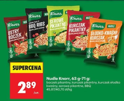 Nudle serowe pikantne promocja w Biedronka