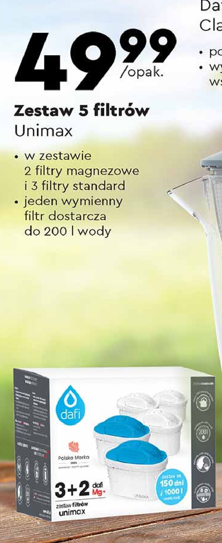 Wk艂ad do filtra unimax Dafi promocja