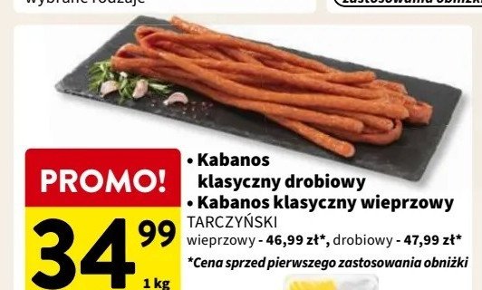 Kabanosy drobiowe Tarczyński promocja