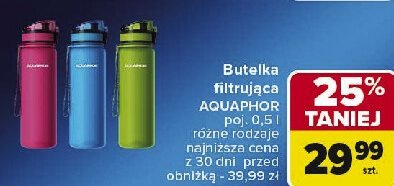 Butelka filtrująca city 500 ml różowa Aquaphor promocja
