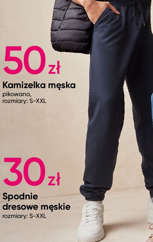 Spodnie męskie dresowe s-xxl promocja w Pepco