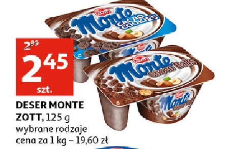 Deser mleczno-czekoladowy Monte promocje