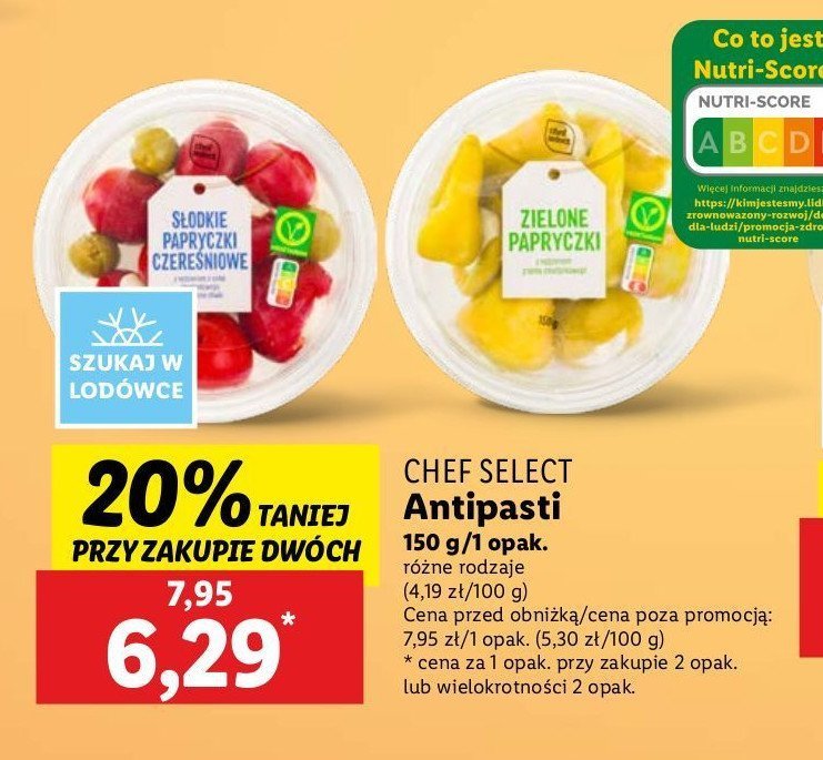 Zielone papryczki nadziane serkiem Chef select & you promocja