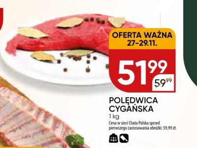Polędwica cygańska promocja w Chata Polska
