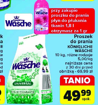 Proszek do prania universal KONIGLICHE WASCHE promocja