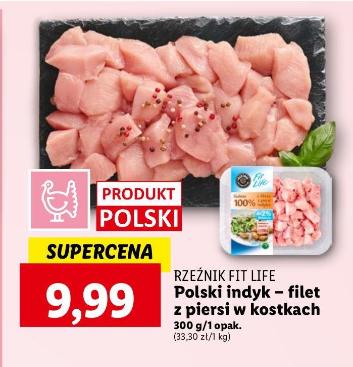 Kostki z fileta z piersi indyka Rzeźnik codzienna dostawa fit life promocja