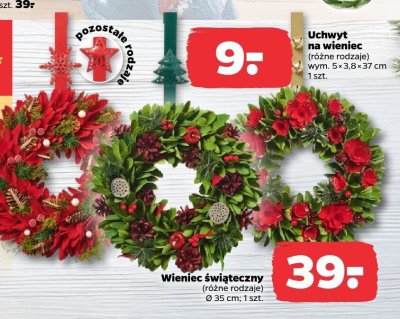 Uchwyt na wieniec (różne rodzaje) promocja w Netto