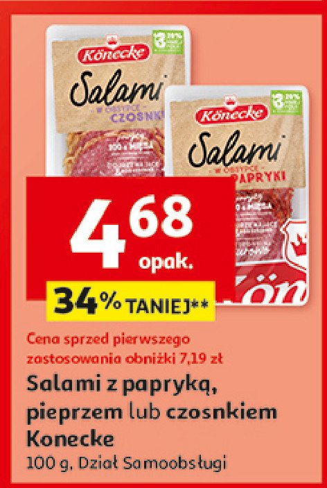 Salami z czosnkiem Konecke promocja