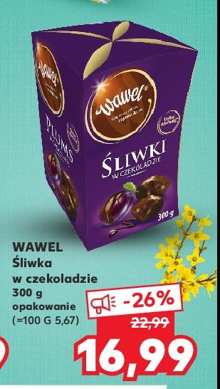 Bombonierka śliwki w czekoladzie Wawel promocja