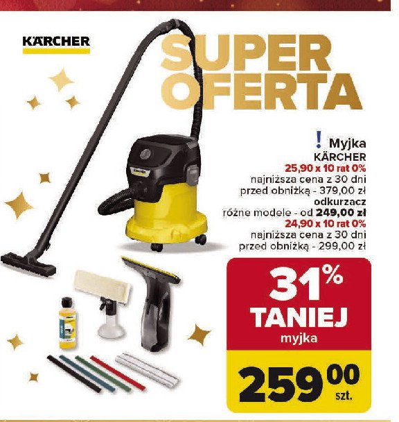 Myjka do okien wv50 plus 1.633-117.0 Karcher promocja w Carrefour