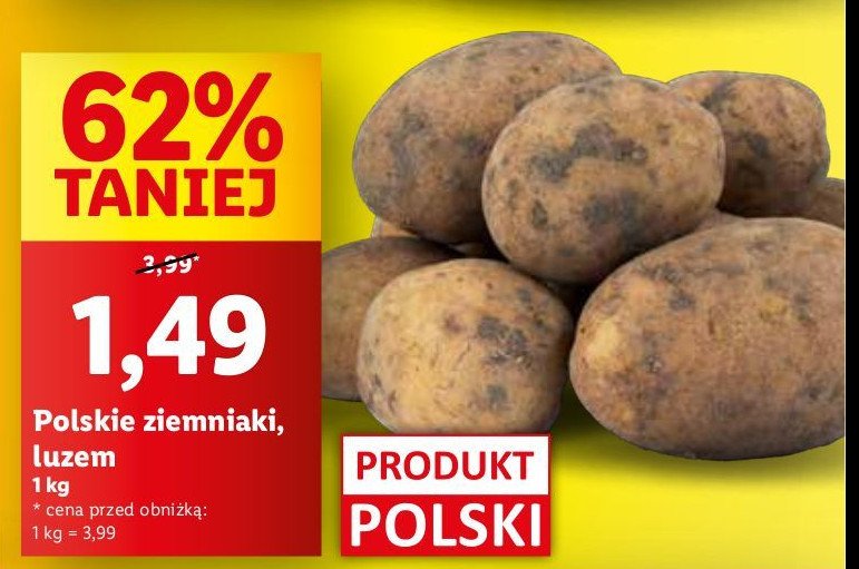 Ziemniaki polskie promocja w Lidl