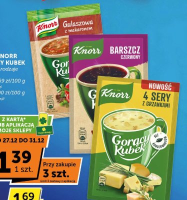 Zupa Knorr Gorący Kubek barszcz czerwony promocja w Euro Sklep