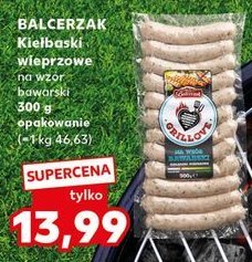 Kiełbaski wieprzowe Balcerzak promocja w Kaufland