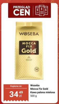 Kawa palona mielona Woseba Mocca Fix Gold promocja w Biedronka