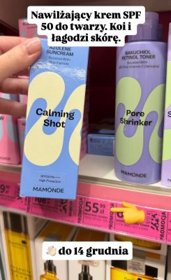 Krem nawilżający SPF 50 Azulene Suncream Calming Shot promocja w Hebe