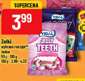 Żelki jelly teeth Vidal promocja