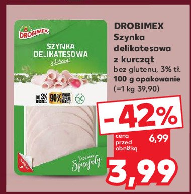 Szynka delikatesowa Drobimex promocja