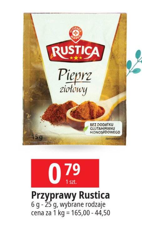 Pieprz ziołowy Wiodąca marka rustica promocja