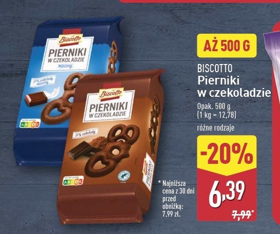 Pierniki w czekoladzie Biscotto promocja