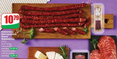Kabanosy Staropolskie Stara Wędzarnia promocja w Dino