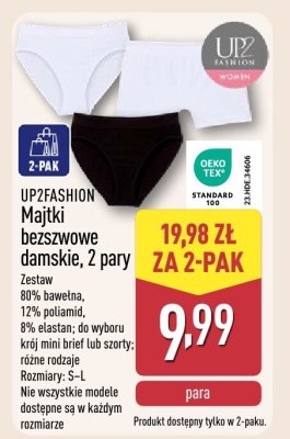 Majtki bezszwowe damskie UP2FASHION promocja w Aldi